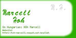 marcell hoh business card